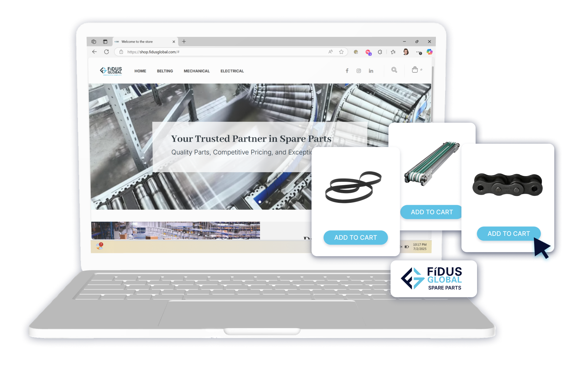 Fidus Spare Parts Website -Parts That Keep Your Systems — and Options — Alive - Fidus Spare Parts Website