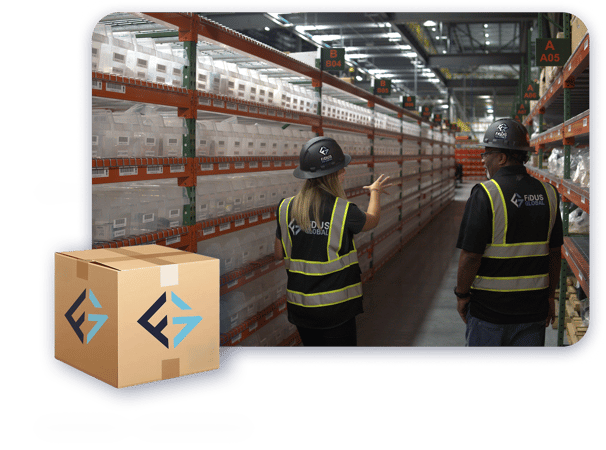 Timely warehouse part delivery by Fidus team member