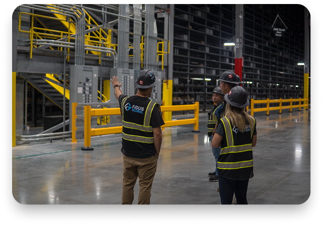 Solutions Page - warehouse Fidus team on site Solutions Page - warehouse Fidus team on site